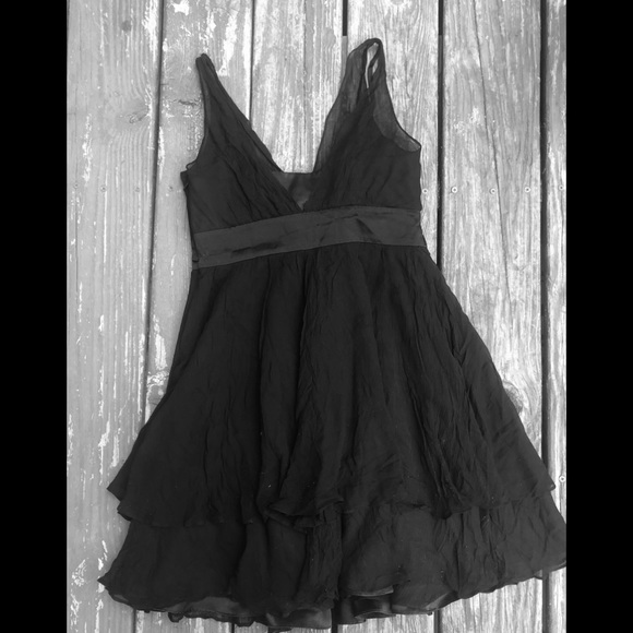 Betsey Johnson black sheer bow evening dress - Picture 3 of 4